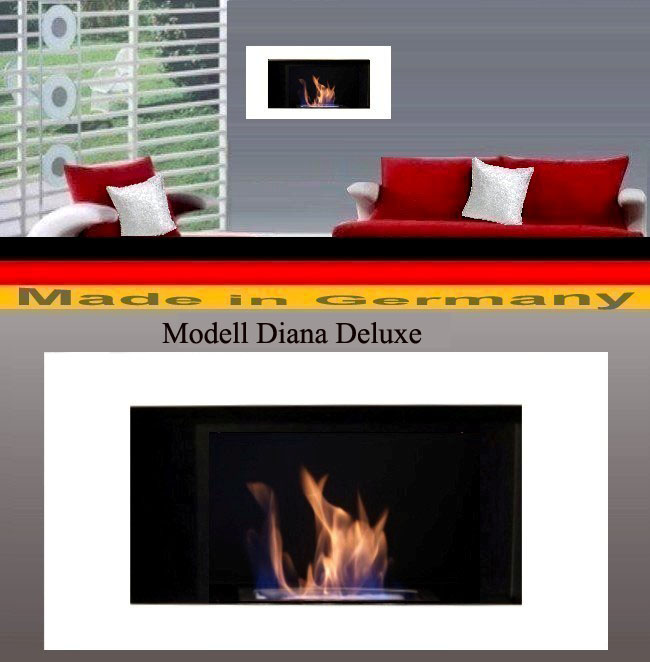 Gelkamin und Ethanolkamin Kamin Modell Diana Deluxe Wählen Sie die Farbe 